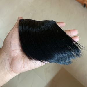 Black Clip-In Bangs Extension