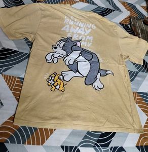 Tom and Jerry Graphic  Oversized T-Shirt