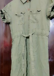 Light Olive Dress For Girl Or Woman 36-38 Bust