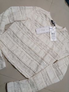 Chic Off White Lace Top