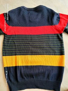 New 8-9 Yrs Kids Sweatshirt (Stripped Multicolor)