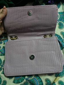 Stylish Lavender Chain Sling Bag