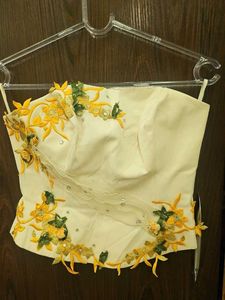 Embroidered Corset Blouse