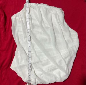 White Sheer Corset Tube Top