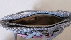 Woven Tote Bag with Drawstring Closure