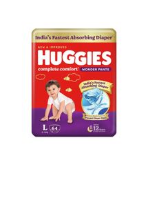 Huggies Pant Diaper - L - 64Pieces - Wonder Pants