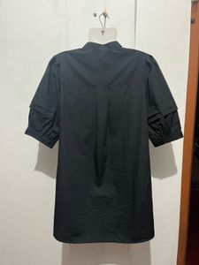 Chic Black Puff Sleeve Top