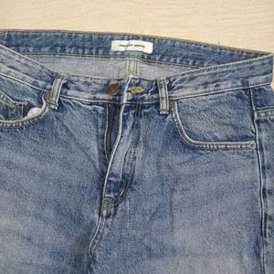 Korean straight fit jeans mid rise