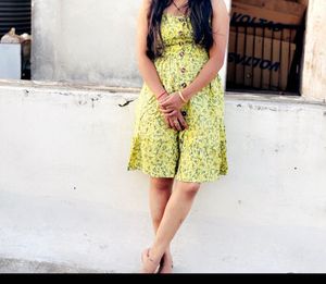 Floral Sundress with Buttons