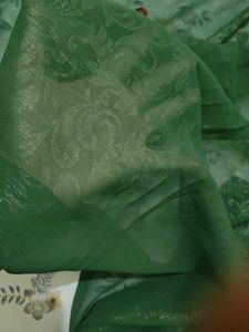 Embroidered Green Saree with Sequins