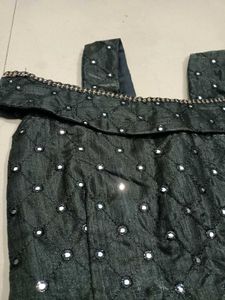 Black Fancy Princes Cut  Blouse Small Size