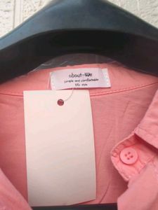Korean Pintrest Balenciaga Chic Pink Button-Up Blo