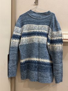 Blue Knitted Sweater