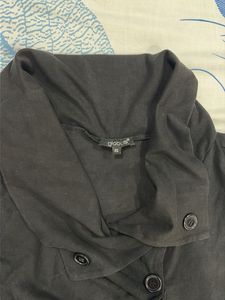 Chic Black Button-Up Top