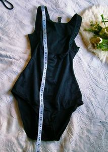 Sleek Black One-Piece Swimsuit