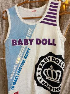 Baby Doll Graphic Tank Top