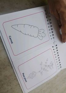 Vegetables colouring book