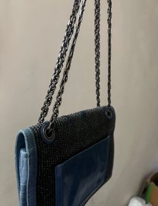 Lanvin handbag - tweed &amp; leather