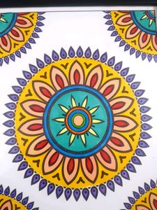 Handmade Mandala Painting Frame