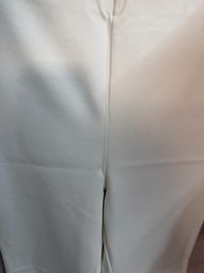 women white slim fit mid rise trousers