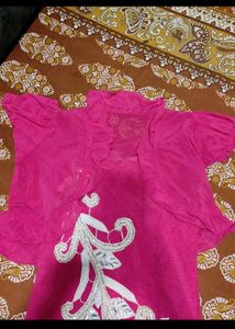 Pink Western Dress