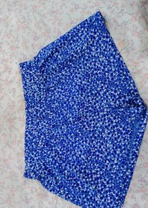 Blue Floral Shorts