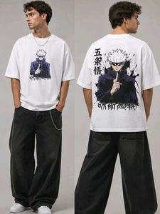 White Graphic Anime T-Shirt