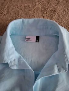 Light Blue Short Sleeve Button-Up Shirt