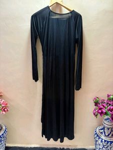 Black Floral Embroidered abaya
