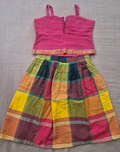 Girls Traditional Skirt and Top Set