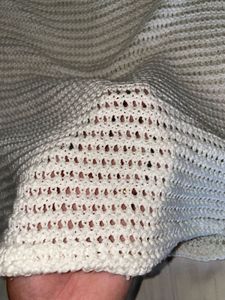 White Cropped Knit Sweater