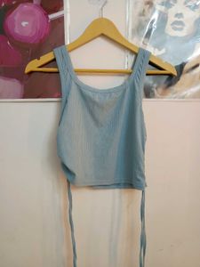 Cute Blue Crop Top