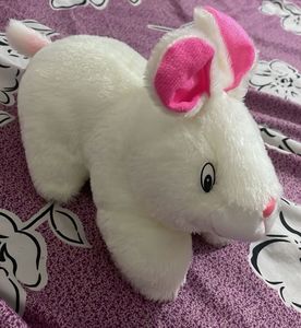 Cute White Plush Bunny Toy