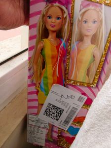 Steffi Rainbow Dress Doll Toy