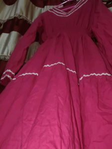 Elegant Fushia Tiered Gown