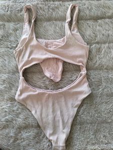 Cabana del Sol ribbed cutout bodysuit
