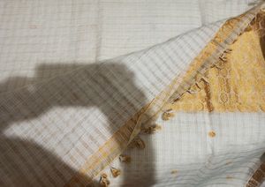Assam Pure Cotton With Golden Muga Thread Work