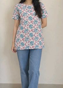 Floral Print Kurta