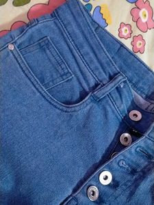 blue Flare Leg Jeans bootcut