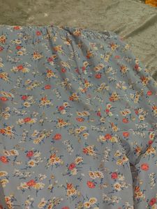 Blue Floral long desss