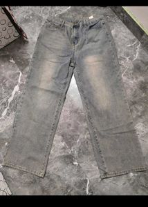 Vintage Wash Wide Leg Jeans