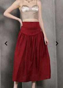 SHEIN Maroon skirt