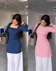 Chic Kurta Set - Blue & Pink💙💗