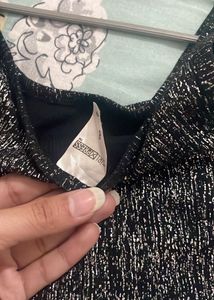 Sparkly Black Tank Top