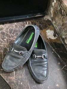 Classic Black Leather Loafers