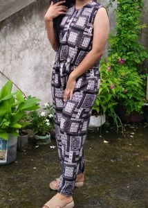 Stylish Geometric Print Jumpsuit