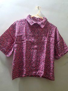 Floral Print Short Sleeve Top