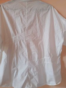 Chic White Button-Up short Shirt