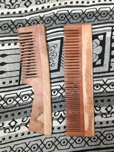 Wooden Hair Comb Set