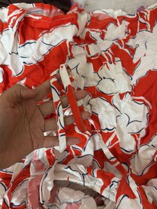 Ajio tie up beach dress